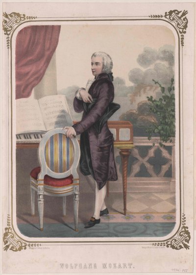 Wolfgang Amadeus Mozart von Artist Unknown