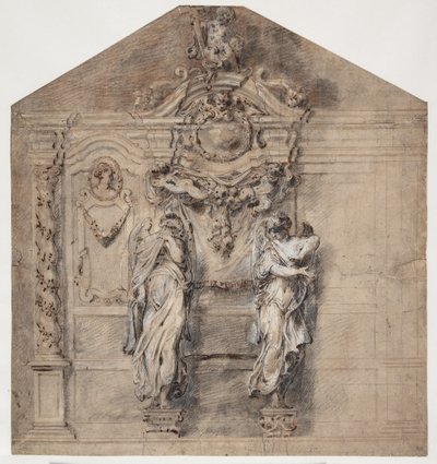 Entwurf für einen Beichtstuhl von Artus Quellinus d.Y.