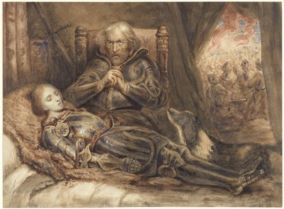 Eberhard von Württemberg trauert um seinen Sohn von Ary Scheffer