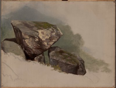 Studie eines Felsens von Asher Brown Durand