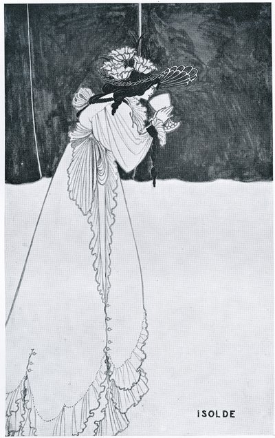 Isolde trinkt das Gift von Aubrey Beardsley
