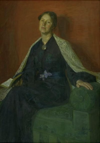 Porträt einer Dame von August Eiebakke
