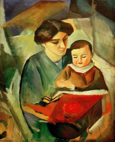 Elisabeth und Walterchen von August Macke