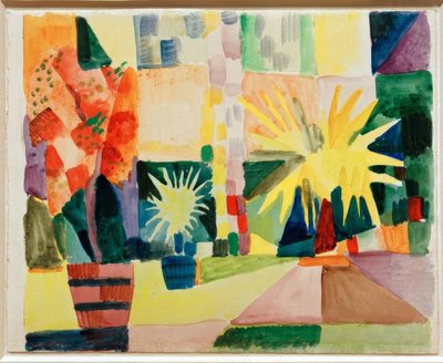Garten am Thunersee von August Macke