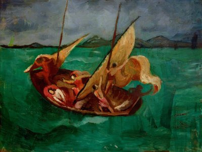 Jesus im Nachen von August Macke
