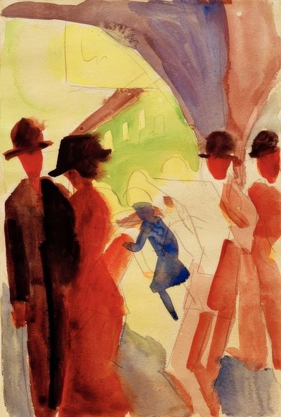 Unter den Lauben in Thun I von August Macke