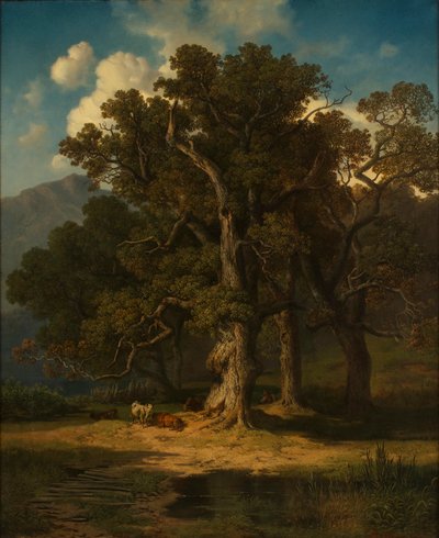 Waldlandschaft von August Maximilian Zimmermann