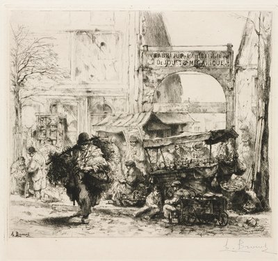 Ein Morgen auf der Avenue de Clichy von Auguste Brouet