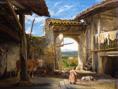 Bauernhof von Auguste Flandrin