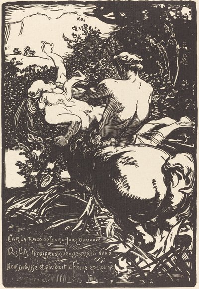 Zentaur von Auguste Lepere