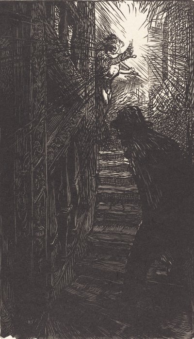 Skulpturtreppe Rue Boutebrie, 1901 von Auguste Lepere