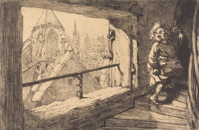 Die Dächer von Saint-Severin, 1889 von Auguste Lepere