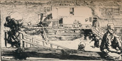 Waschboot, 1915 von Auguste Louis Lepère