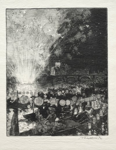 Fête Vénitienne von Auguste Louis Lepère
