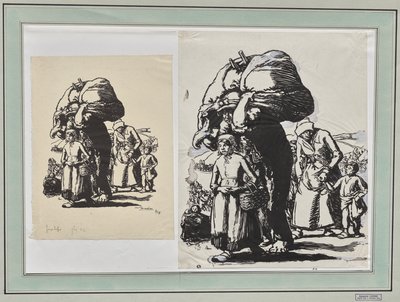 Flüchtlinge von Auguste Louis Lepère