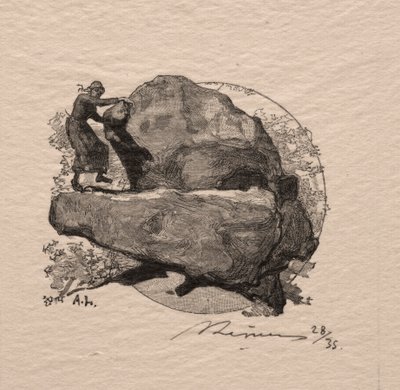 Der zitternde Felsen von Auguste Louis Lepère