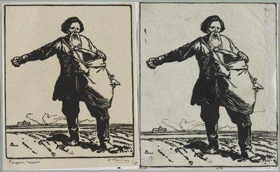 Russischer Bauer, 1914 von Auguste Louis Lepère