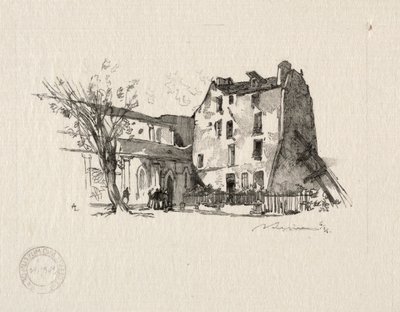 St. Julien le Pauvre: Le Presbytère von Auguste Louis Lepère