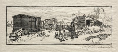 Das Kutschenhaus Le wagon-logement von Auguste Louis Lepère