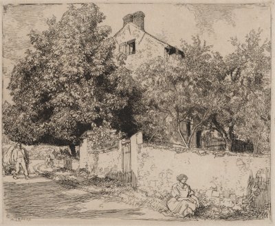 Das Haus von Madame B., 1915 von Auguste Louis Lepère