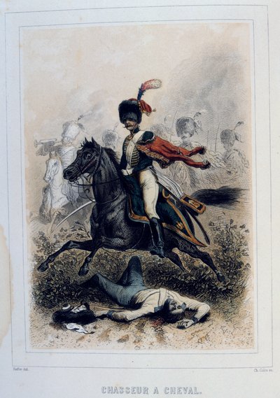 Chasseurs à Cheval, leichte Kavallerie, 1859 von Auguste Raffet