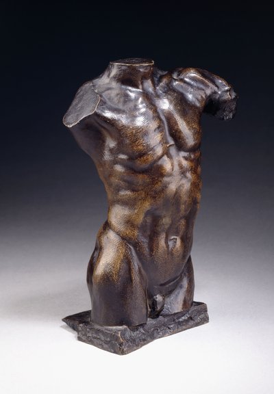 Männlicher Torso - Neues Modell, ca. 1885 von Auguste Rodin