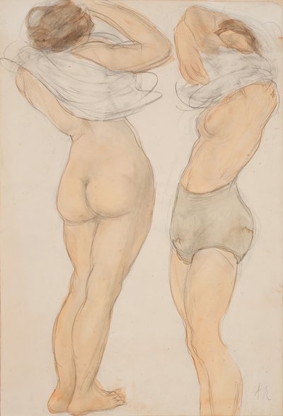Zwei Figuren, n.d. von Auguste Rodin