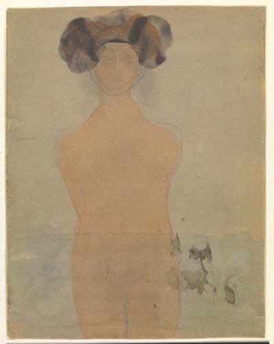 Frau im Wasser stehend von Auguste Rodin