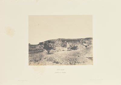 Jerusalem. Grotte des Jeremias von Auguste Salzmann