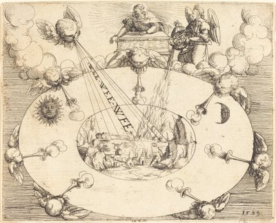 Die Öffnung des siebten Siegels, 1549 von Augustin Hirschvogel