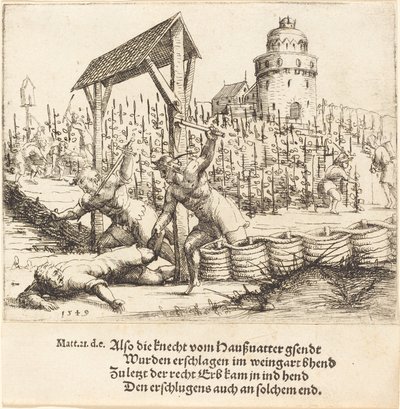 Das Gleichnis von den bösen Weingärtnern von Augustin Hirschvogel