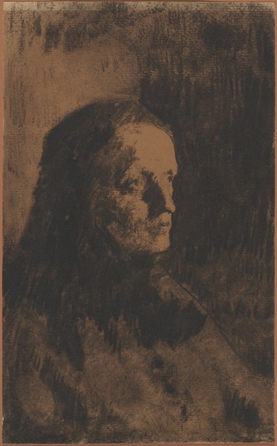 Kopf einer alten Frau von Augustin Théodule Ribot