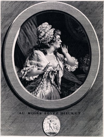 Seien Sie zumindest diskret!, 1789 von Augustin de Saint Aubin