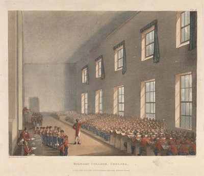 Militärakademie, Chelsea von Augustus Charles Pugin