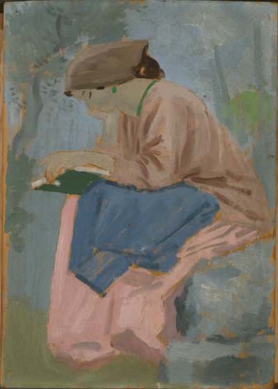 Eine Frau liest - Provenzalische Studie von Augustus John