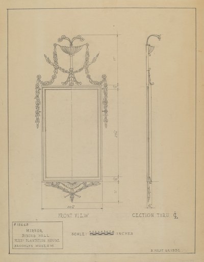 Spiegel von B. Holst Grubbe