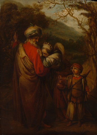 Abraham verabschiedet Hagar und Ismael, 1658 von Barent Fabritius