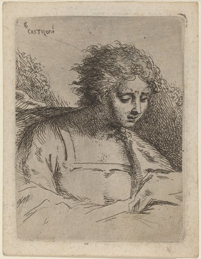 Halbfigur beim Lesen von Bartholomäus Ignaz Weiss