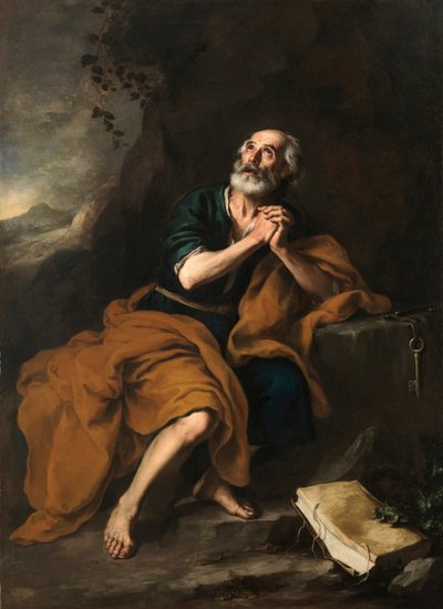 Apostel Petrus, 1665-1670 von Bartolomé Esteban Murillo