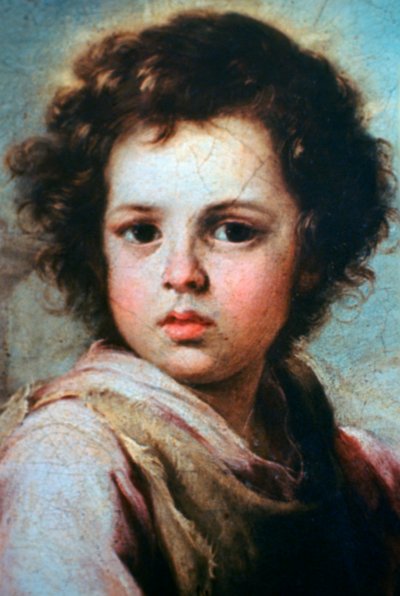 Der gute Hirte (Detail), ca. 1650 von Bartolomé Esteban Murillo
