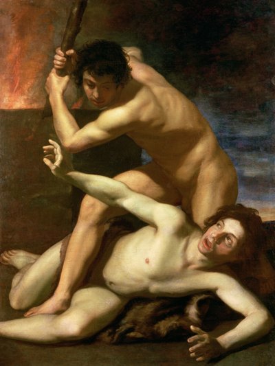 Kain ermordet Abel, ca. 1610 von Bartolomeo Manfredi