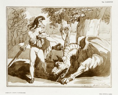 Jason, der den Drachen, der das Goldene Vlies bewacht, einschläfert von Bartolomeo Pinelli