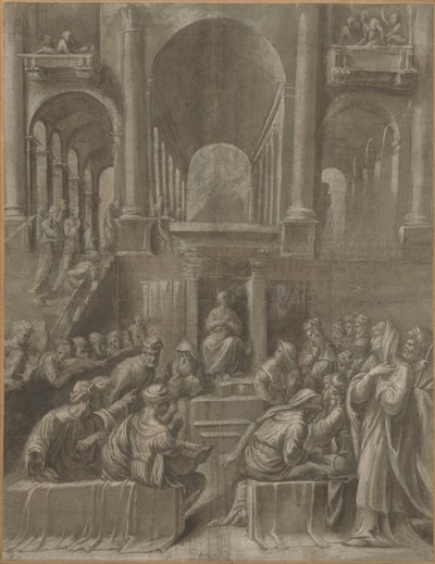 Christus unter den Doktoren von Bartolomeo Ramenghi