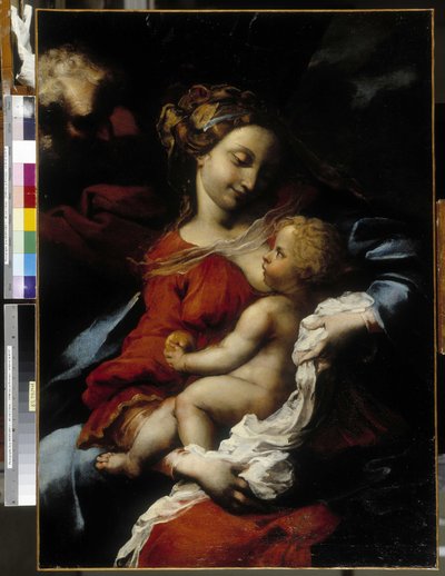 Die Heilige Familie von Bartolommeo Biscaino