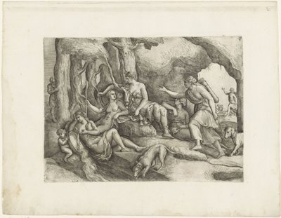 Diana und ihre Nymphen von Battista Franco