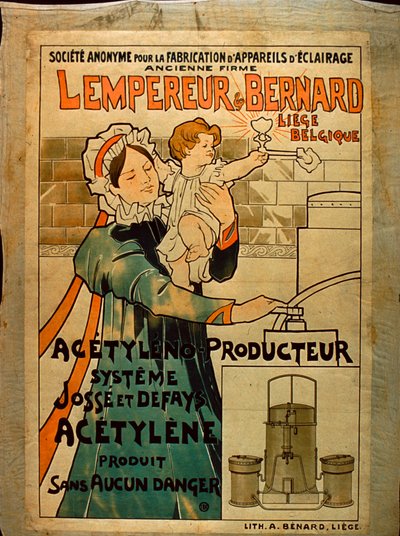 Lempereur & Bernard Acetylenbeleuchtung von Belgian School