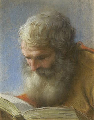 Kopf eines lesenden Apostels, 1712 von Benedetto Luti