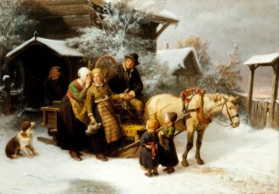 Heimat verlassen (Dalekarlische Szene) von Bengt Nordenberg