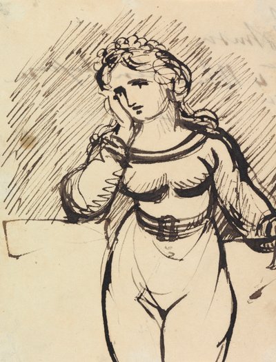 Figurenstudie einer Frau von Benjamin Robert Haydon