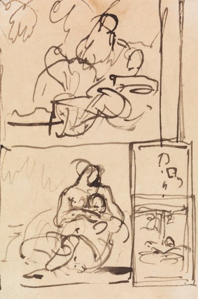 Studie für sitzende Figuren von Benjamin Robert Haydon